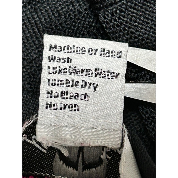 Ming Wang‎ Black Pink Geometric Studded Trim Cardigan Sweater Womens M - Picture 5 of 9